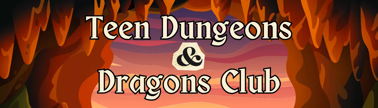 Advertising Teen Dungeons and Dragons in a spooky cave